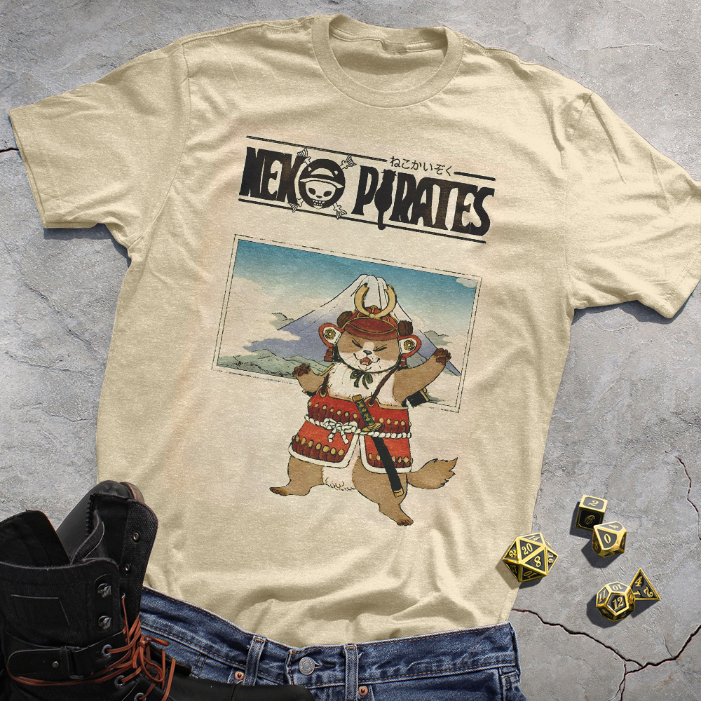Meow Pirates One Piece Fans Print Tee.Ver 6