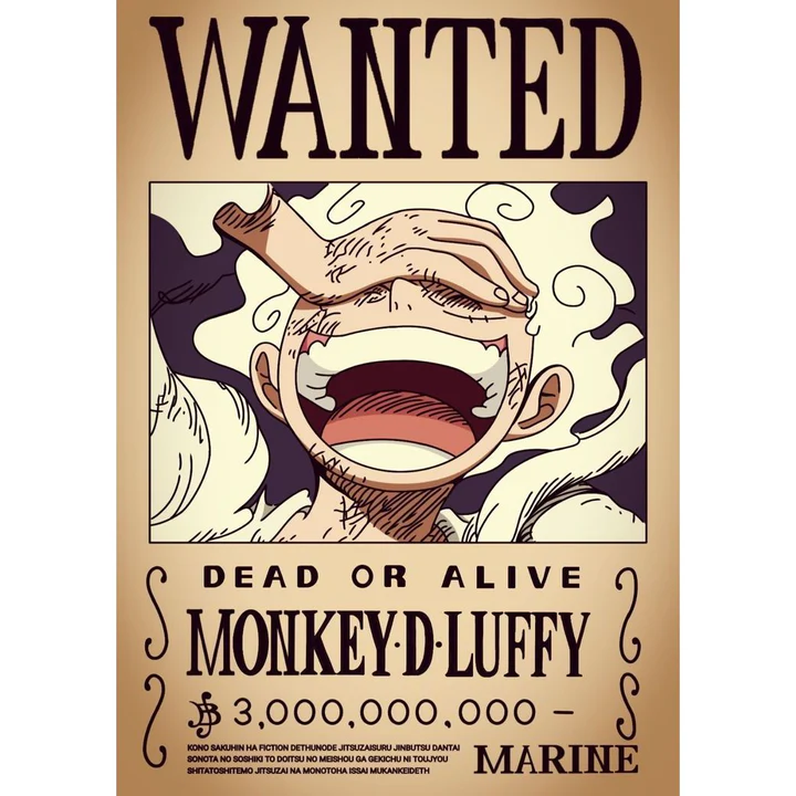 One Piece Wanted Poster - Luffy Bounty