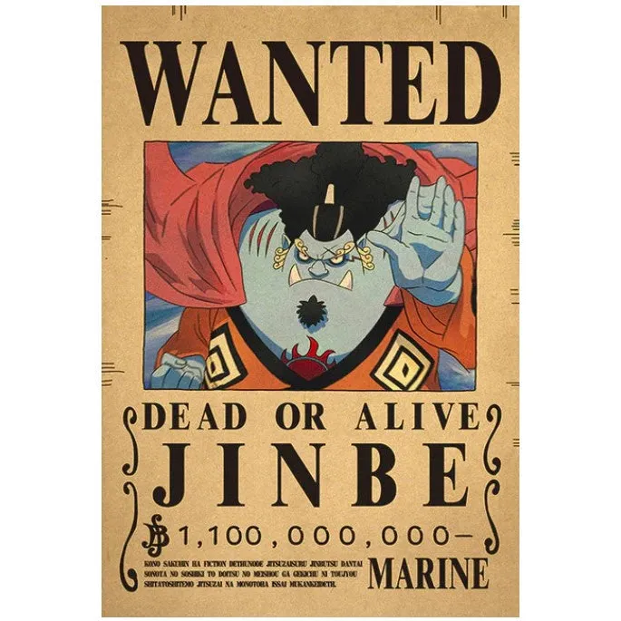 One Piece Wanted Poster - Wanted Jinbe Bounty