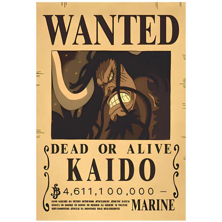 One Piece Wanted Poster - Wanted Kaido Bounty