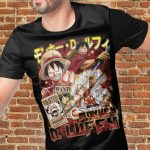 One Piece T-shirts – Luffy Gear 5 Vintage Graphic Anime T-Shirt