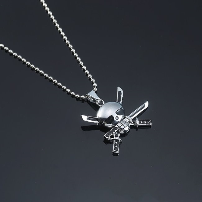 One Piece Necklace - Anime One Piece Zoro Necklace Zin Alloy